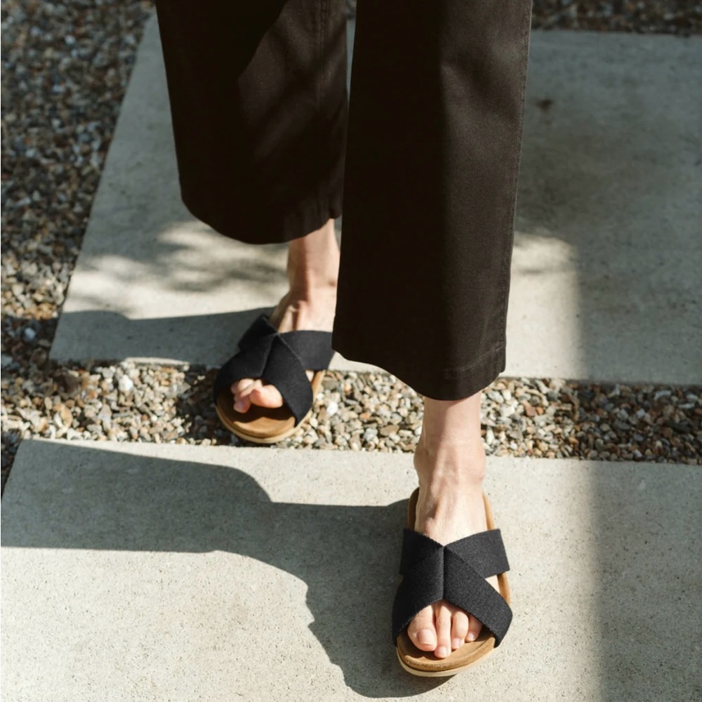 Jenni Kayne Cotton Crossover Sandal